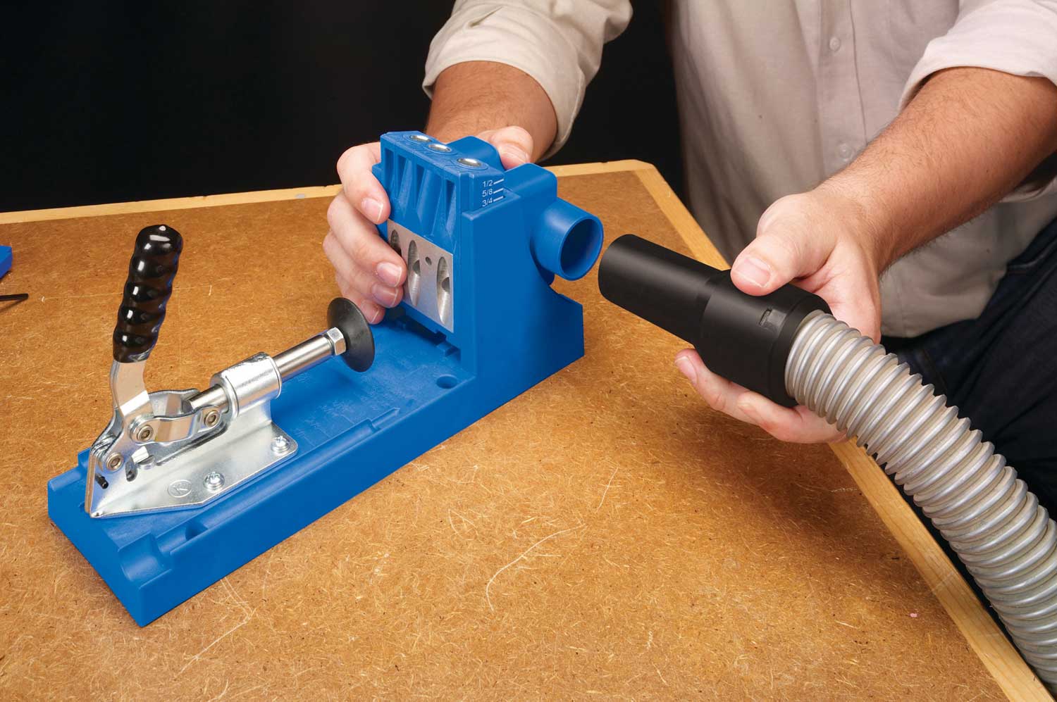 Jig Vacuum Dust Collector Accessories Attachment K4 Pocket Hole System