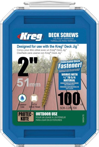 Kreg Protec-Kote Deck Screw - 2", #8 Coarse, Pan Head, 100ct