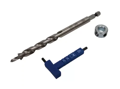 Kreg Easy-Set Drill Bit with Stop Collar & Gauge/Hex Wrench